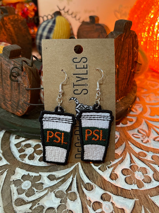 “PSL” earrings